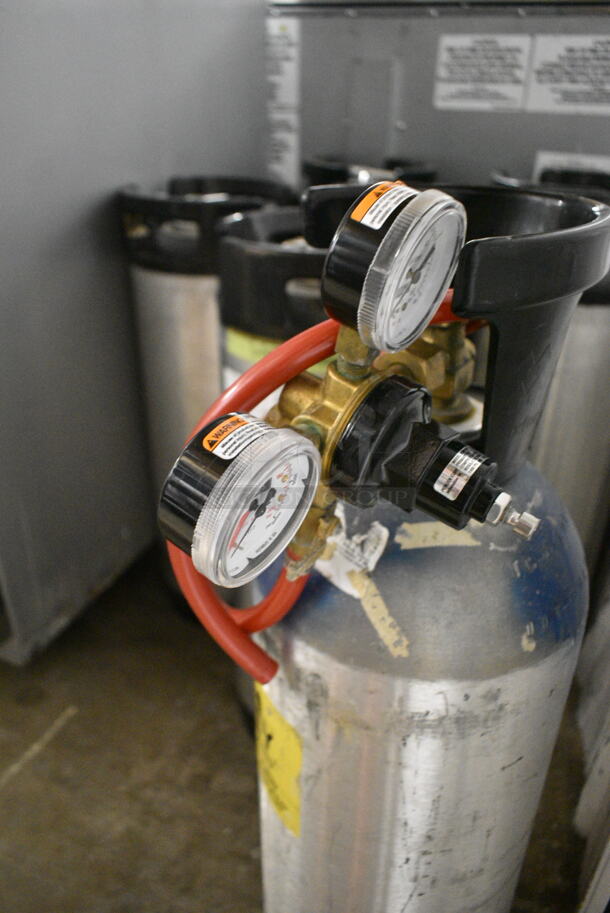 7 Metal Items; 6 Corny Kegs and 1 Carbon Dioxide Tank. 7 Times Your Bid! Buyer Must Pick Up - We Will Not Ship This Item. - Image 5 of 7
