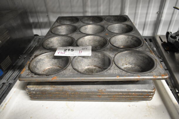 ALL ONE MONEY! Lot of 2 Metal Baking Pans, 4 Poly Trays and 5 Muffin Baking Pans.  - Image 2 of 5