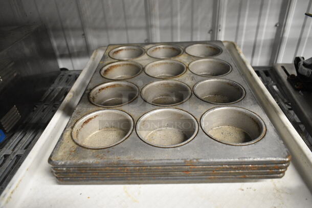 ALL ONE MONEY! Lot of 2 Metal Baking Pans, 4 Poly Trays and 5 Muffin Baking Pans.  - Image 3 of 5