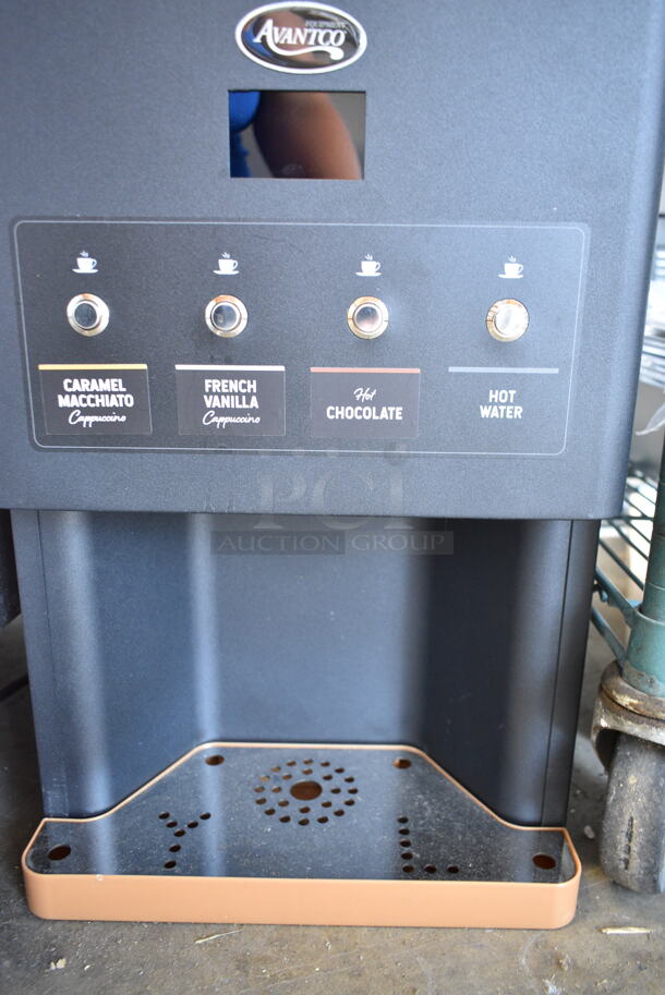 BRAND NEW SCRATCH AND DENT! Avantco 177PBD3 Powdered Cappuccino / Hot Chocolate Machine with Three 3.7 lb. Hoppers. 120 Volts, 1 Phase.  - Image 3 of 7