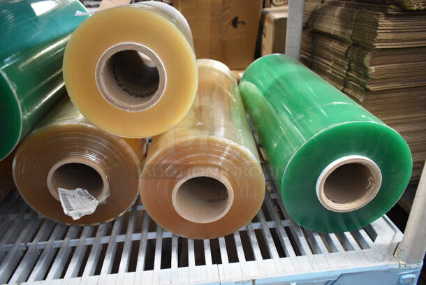 4 BRAND NEW SCRATCH AND DENT! Rolls of Plastic Wrap Including J820679. 4 Times Your Bid! - Image 2 of 5