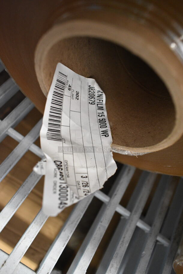 4 BRAND NEW SCRATCH AND DENT! Rolls of Plastic Wrap Including J820679. 4 Times Your Bid! - Image 5 of 5