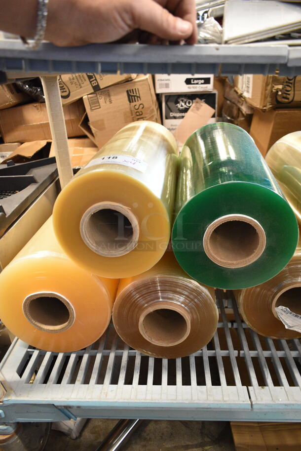 4 BRAND NEW SCRATCH AND DENT! Rolls of Plastic Wrap Including J820679. 4 Times Your Bid! - Image 1 of 4