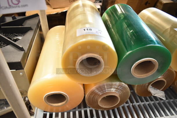4 BRAND NEW SCRATCH AND DENT! Rolls of Plastic Wrap Including J820679. 4 Times Your Bid! - Image 3 of 4
