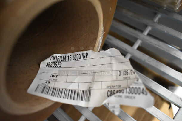 4 BRAND NEW SCRATCH AND DENT! Rolls of Plastic Wrap Including J820679. 4 Times Your Bid! - Image 4 of 4