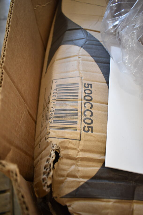 PALLET LOT of 25 BRAND NEW Boxes Including 500CC05 Choice 5 oz. Clear PET Plastic Cold Cup - 2500/Case, 500CC10 Choice 10 oz. Clear PET Plastic Cold Cup - 1000/Case, 130SVKNF50 Visions 7 1/2" Flared Heavy Weight Silver Plastic Knife - 50/Pack,GET B-42-FM French Mill 1.3 Qt. Irregular Bowl - 12/Case. 25 Times Your Bid! - Image 3 of 12