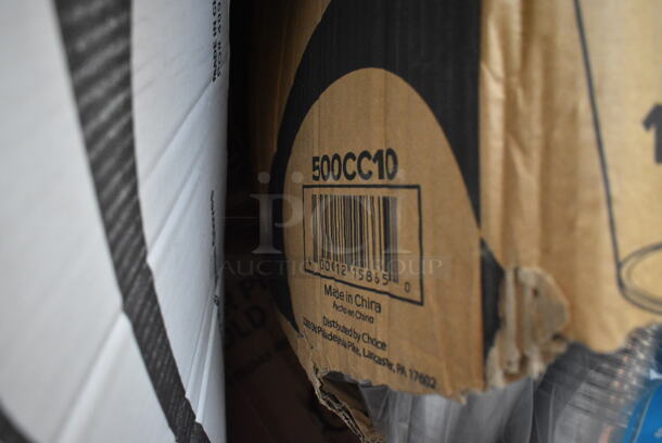 PALLET LOT of 25 BRAND NEW Boxes Including 500CC05 Choice 5 oz. Clear PET Plastic Cold Cup - 2500/Case, 500CC10 Choice 10 oz. Clear PET Plastic Cold Cup - 1000/Case, 130SVKNF50 Visions 7 1/2" Flared Heavy Weight Silver Plastic Knife - 50/Pack,GET B-42-FM French Mill 1.3 Qt. Irregular Bowl - 12/Case. 25 Times Your Bid! - Image 5 of 12