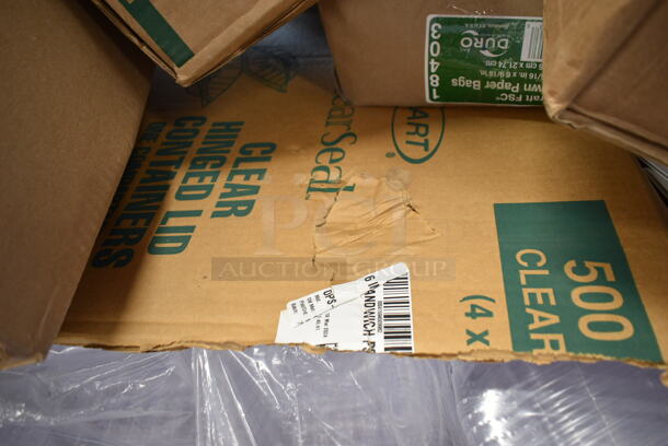 PALLET LOT of 25 BRAND NEW Boxes Including 500CC05 Choice 5 oz. Clear PET Plastic Cold Cup - 2500/Case, 500CC10 Choice 10 oz. Clear PET Plastic Cold Cup - 1000/Case, 130SVKNF50 Visions 7 1/2" Flared Heavy Weight Silver Plastic Knife - 50/Pack,GET B-42-FM French Mill 1.3 Qt. Irregular Bowl - 12/Case. 25 Times Your Bid! - Image 7 of 12