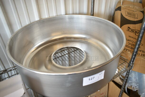 BRAND NEW SCRATCH AND DENT! Metal Commercial Cotton Candy Machine Bowl.  - Image 4 of 5