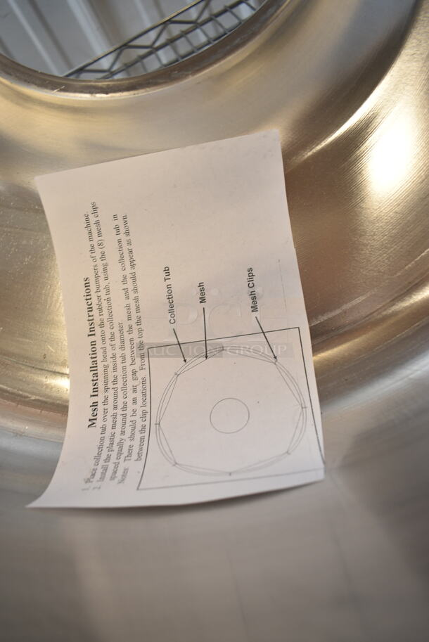 BRAND NEW SCRATCH AND DENT! Metal Commercial Cotton Candy Machine Bowl.  - Image 5 of 5