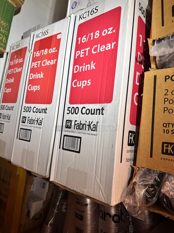Fabri-Kal KC16S Kal-Clear 16 oz. / 18 oz. Squat Clear Customizable Cup - 500/Case - Image 2 of 4