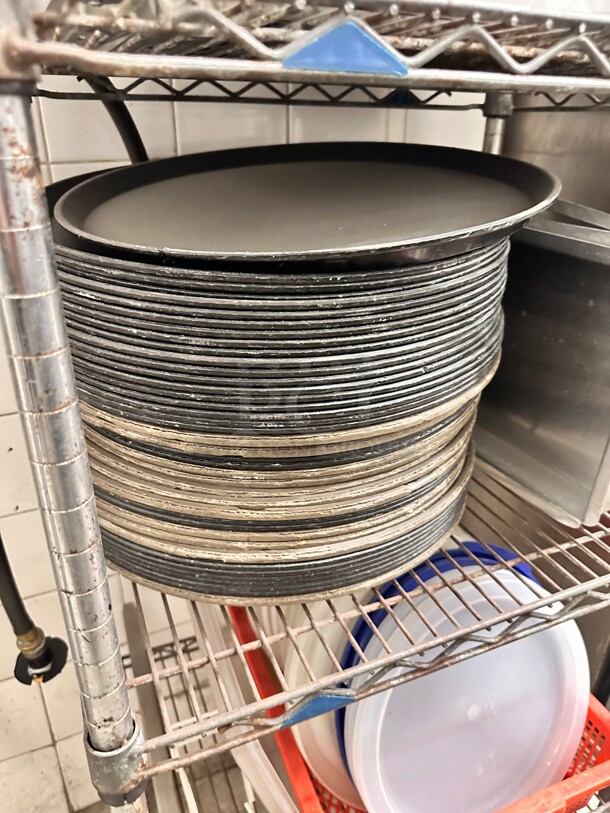One Lot Of Assorted Colors Serving Trays - Image 2 of 2