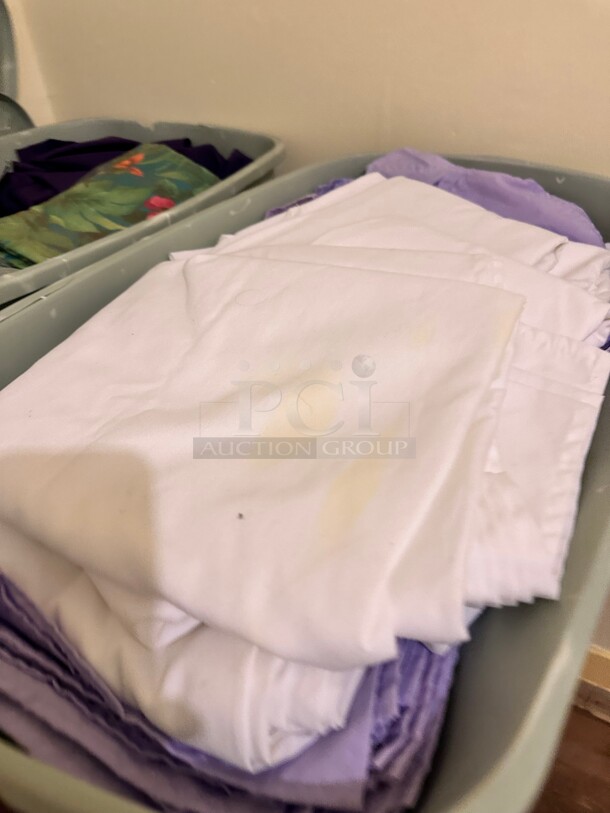 One Lot Contains Two Containers of Table Covers Assorted Colors - Image 2 of 8