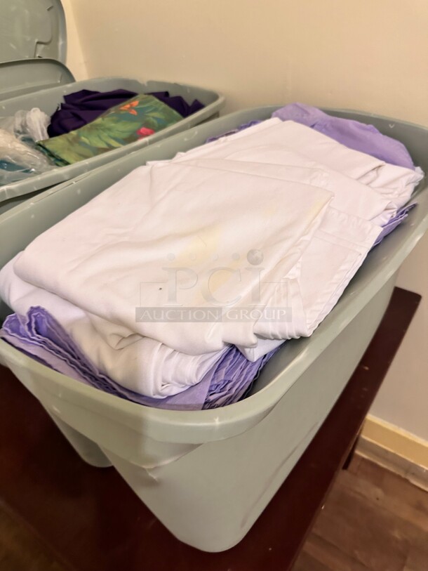 One Lot Contains Two Containers of Table Covers Assorted Colors - Image 3 of 8