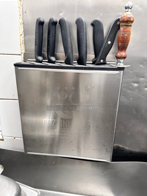 Cozzini Knifes and Holder - Image 5 of 5