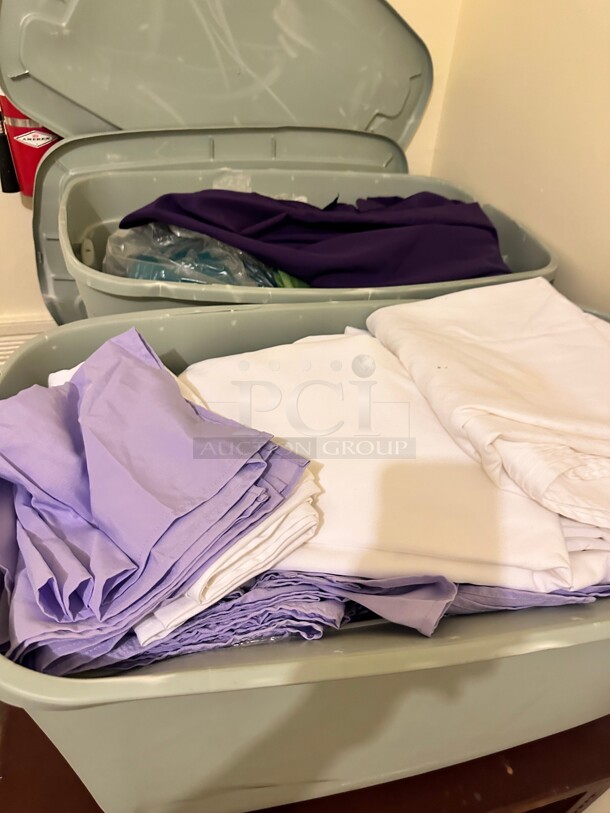 One Lot Contains Two Containers of Table Covers Assorted Colors - Image 8 of 8