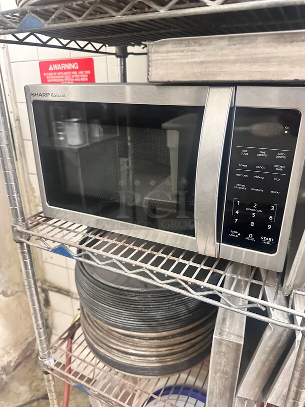 Sharp Smc1662ds 1.6-cu ft 1100-Watt Sensor Cooking Controls Countertop Microwave 115 Volt - Image 3 of 4