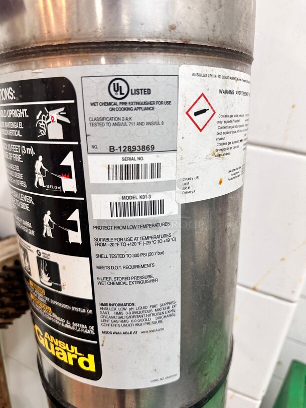 Ansul Sentry K-Guard Fire Extinguisher - Image 4 of 5