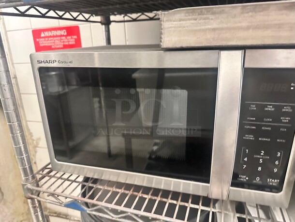 Sharp Smc1662ds 1.6-cu ft 1100-Watt Sensor Cooking Controls Countertop Microwave 115 Volt - Image 4 of 4