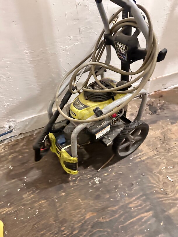 RYOBI 3100 PSI 2.3 GPM Cold Water Gas Pressure Washer, GREEN, Working - Image 1 of 9