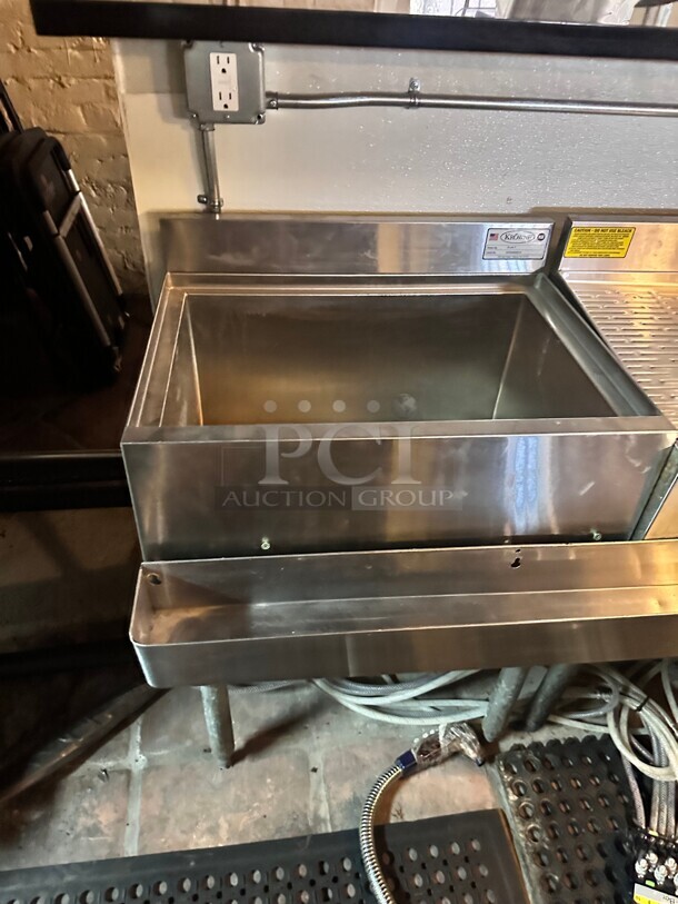 Krowne Metal 18-24-7 Silver Series 24" Ice Bin with Cold Plate Working - Image 1 of 4