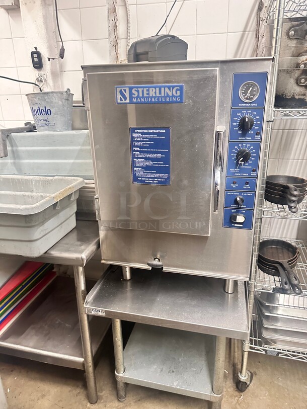 Late Model Sterling SPG-6 MF NG 12-PAN Countertop Boilerless Convection Steamer 115 Volt Working - Image 2 of 10