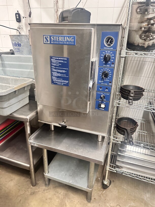 Late Model Sterling SPG-6 MF NG 12-PAN Countertop Boilerless Convection Steamer 115 Volt Working - Image 3 of 10
