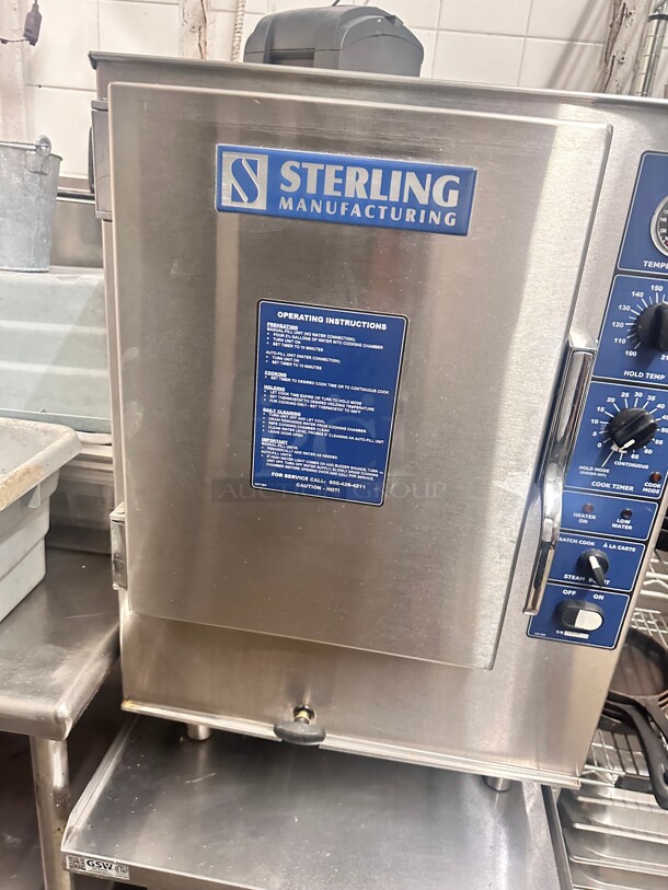 Late Model Sterling SPG-6 MF NG 12-PAN Countertop Boilerless Convection Steamer 115 Volt Working - Image 5 of 10