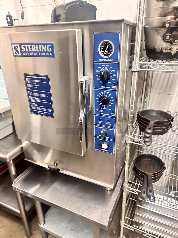 Late Model Sterling SPG-6 MF NG 12-PAN Countertop Boilerless Convection Steamer 115 Volt Working - Image 7 of 10