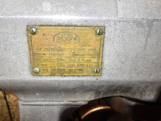 Hobart AS-230  20 qt Planetary Mixer - Floor Model, 1/3 hp, 115 Volt Working - Image 3 of 5