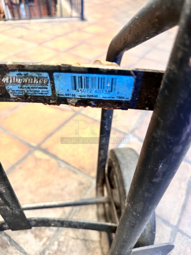 Commercial Black 1,200 lb. Steel Appliance Hand Truck - Image 4 of 6