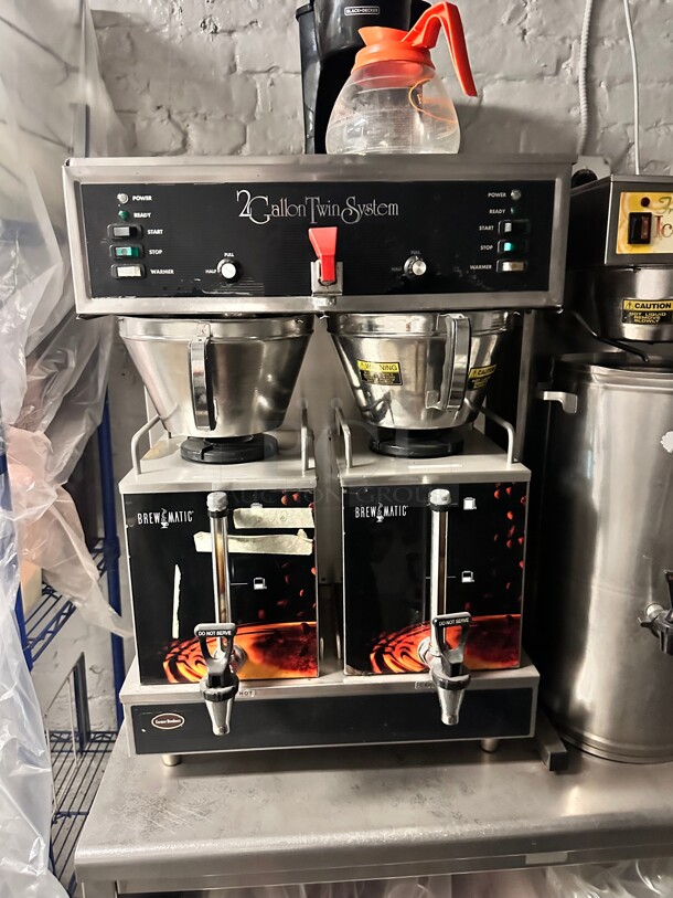 Curtis TP1T19A1000 ThermoPro Twin 2 Gallon Coffee Brewer - 220V, 1 Phase Working - Image 6 of 6
