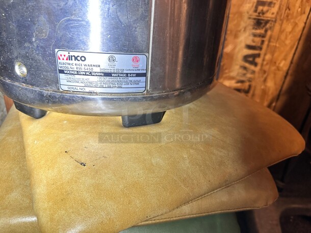 Winco Rw-s450 100 Cup Electric Rice Warmer 115 Volt Working - Image 4 of 6