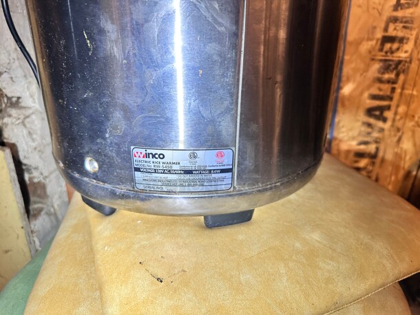 Winco Rw-s450 100 Cup Electric Rice Warmer 115 Volt Working - Image 5 of 6