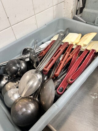 One Lot Commercial Kitchen Serving Spoons