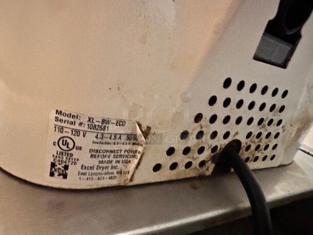 Excel Dryer XL-BW-ECO Hand Dryer, No Heat, 115 Volt Working - Image 3 of 8