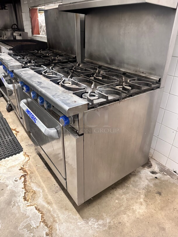 Imperial IR-6 36 inch 6 Burner Gas Range w/ Standard Oven, Natural Gas Working - Image 6 of 8