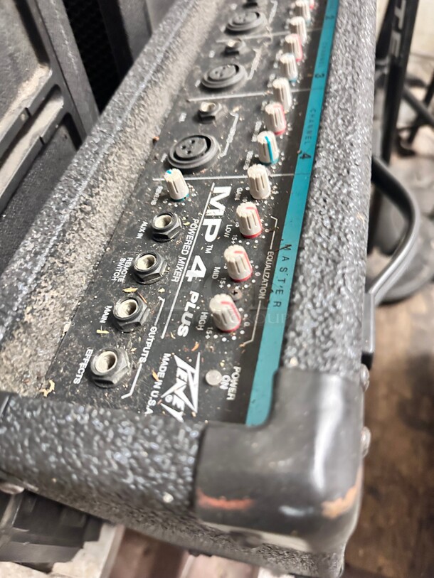 One Lot Of Music Instrument With Speakers and Power Mixer Working - Image 7 of 10