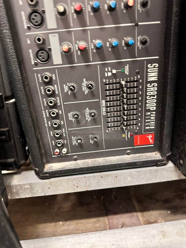 One Lot Of Music Instrument With Speakers and Power Mixer Working - Image 9 of 10