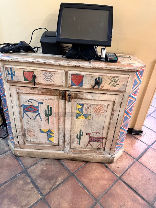 Wooden Cabinet 
43x19x36 - Image 2 of 5