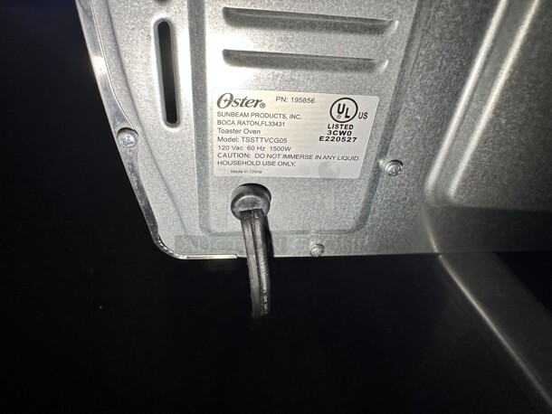 Oster Compact Countertop Oven With Air Fryer, Stainless Steel 115 Volt Wokring - Image 3 of 4
