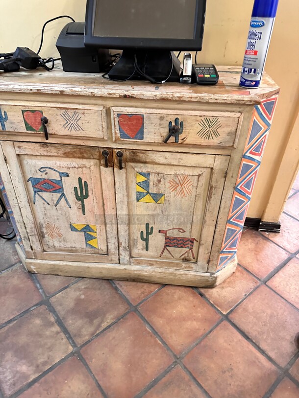 Wooden Cabinet 
43x19x36 - Image 4 of 5