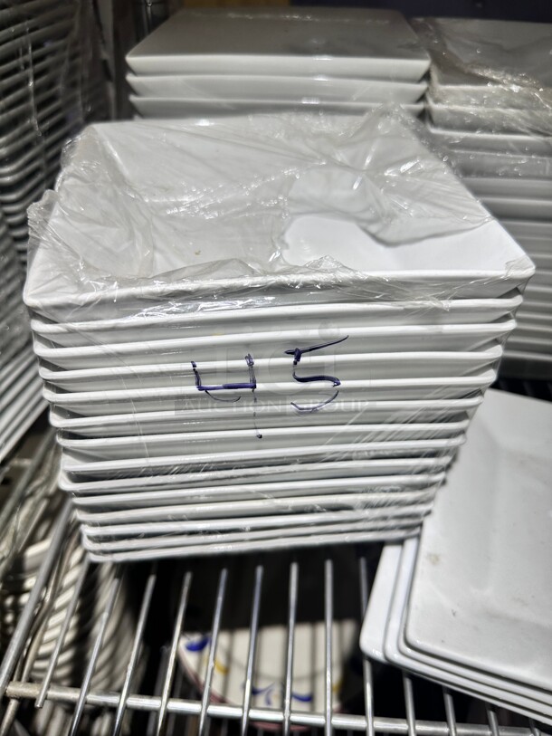 New! Square Serving Plates 7.5" - Image 1 of 6