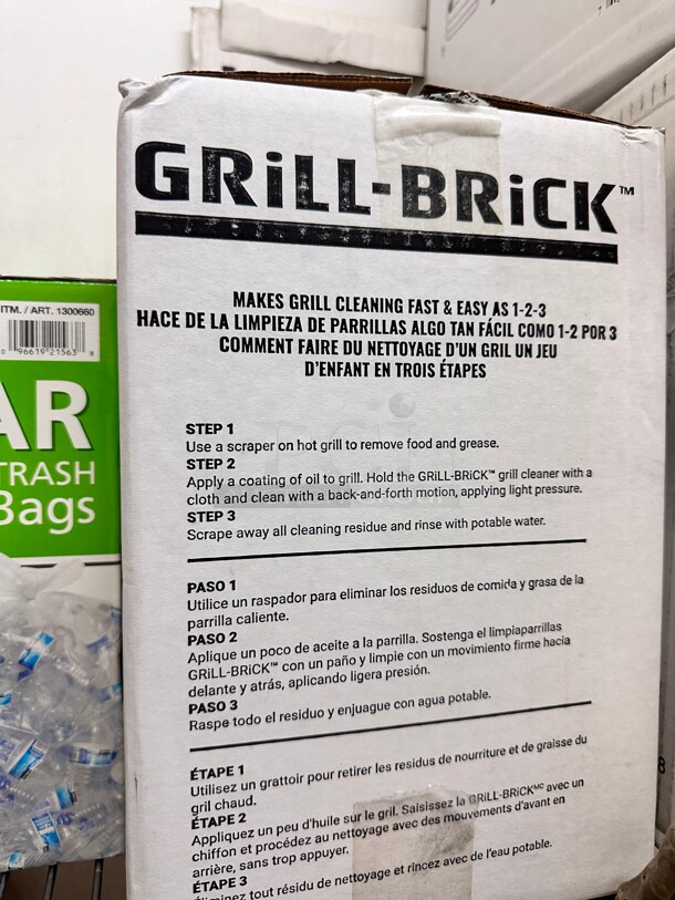 New! One Box of Grill-Brick Grill Cleaning - Image 1 of 3