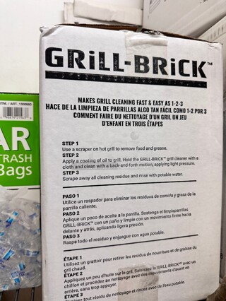 New! One Box of Grill-Brick Grill Cleaning
