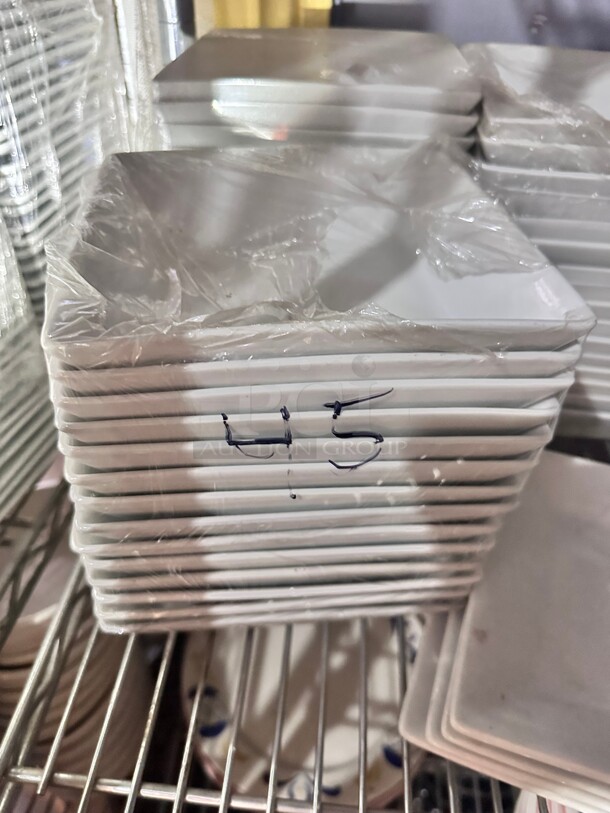 New! Square Serving Plates 7.5" - Image 2 of 6