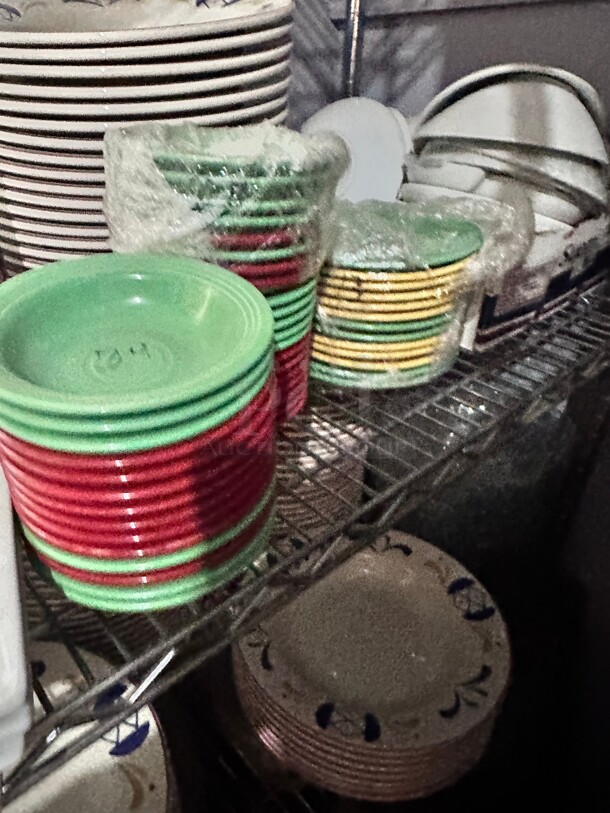 New! Assorted Colors Round Salsa Plates 5" - Image 5 of 5