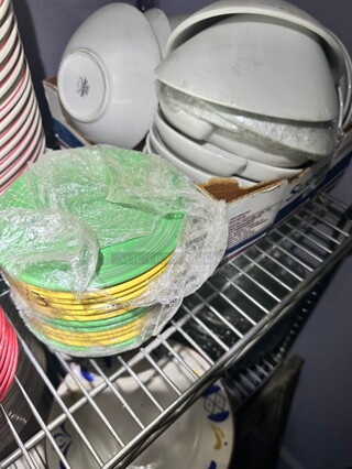 New! Assorted Colors Appetizer Plates 6"
