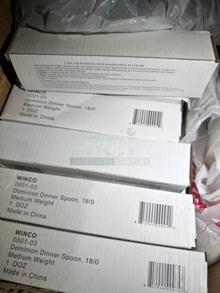 One Lot of Winco Dinner Spoons