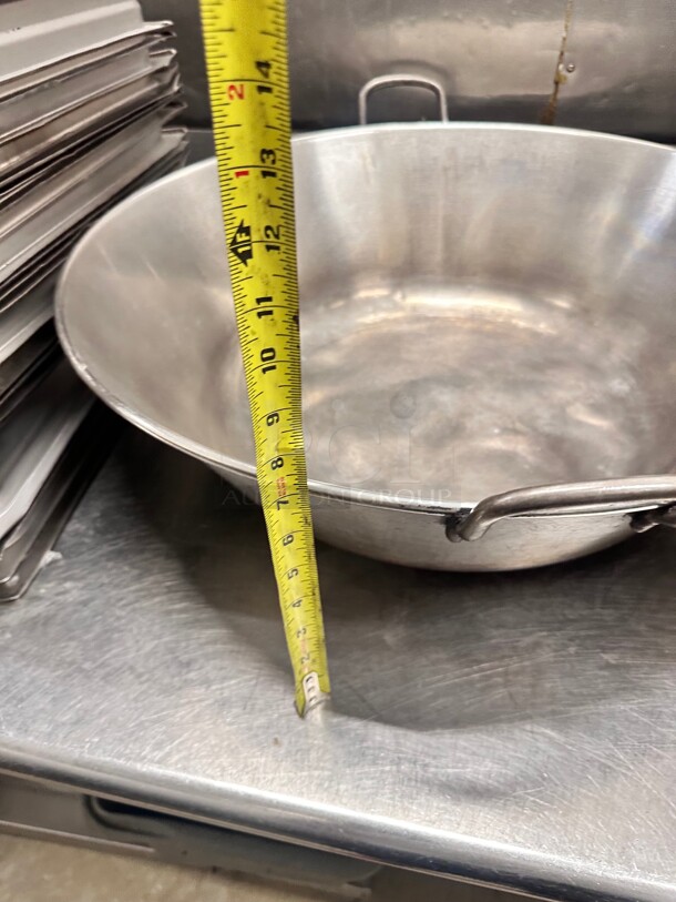 Commercial Heavy Duty 24x24x8 Inch Large Cooking Pan With Handels - Image 1 of 5
